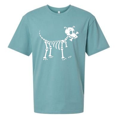 Skeleton Dog & Bone Sueded Cloud Jersey T-Shirt