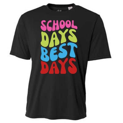 School Days Best Days Colorful Cooling Performance Crew T-Shirt