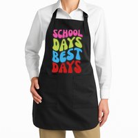 School Days Best Days Colorful Apron