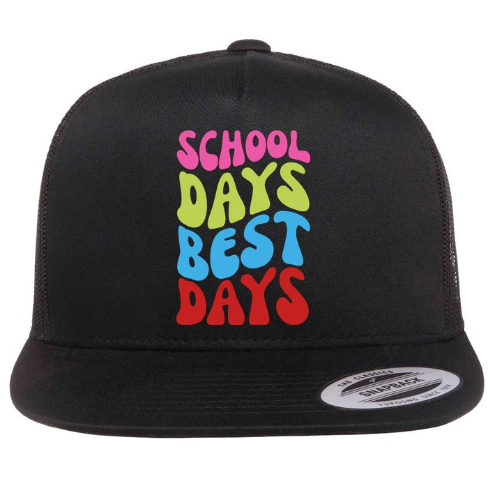 School Days Best Days Colorful Flatbill Hat