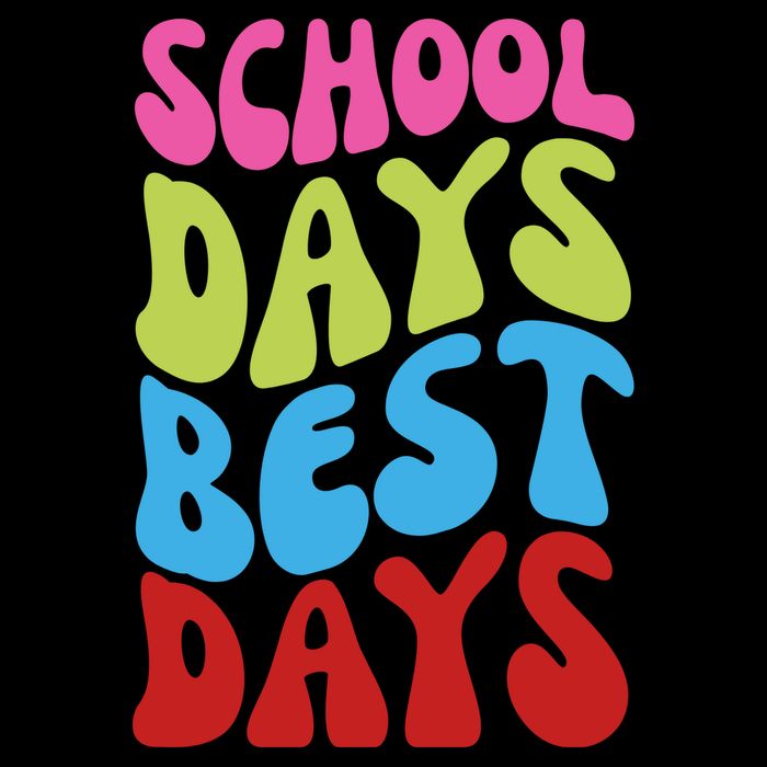 School Days Best Days Colorful Flatbill Hat