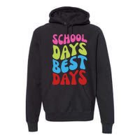 School Days Best Days Colorful Premium Hoodie