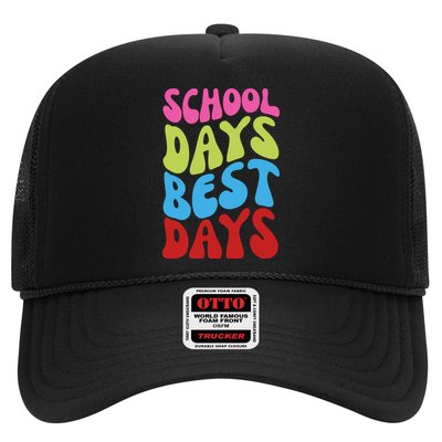 School Days Best Days Colorful Trucker Hat