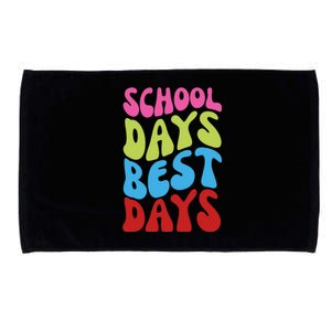 School Days Best Days Colorful Microfiber Hand Towel