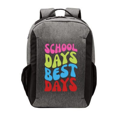 School Days Best Days Colorful Vector Backpack