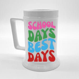 School Days Best Days Colorful Beer Stein