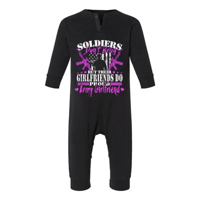 Soldiers Don't Brag Proud Army Friend Gift Military Lovers Gift Infant Fleece One Piece