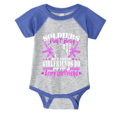 Soldiers Don't Brag Proud Army Friend Gift Military Lovers Gift Infant Baby Jersey Bodysuit