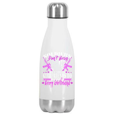 Soldiers Don't Brag Proud Army Friend Gift Military Lovers Gift Stainless Steel Insulated Water Bottle