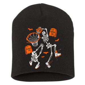 Skeleton Dunking Basketball Halloween Costume Kids Short Acrylic Beanie