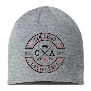 San Diego Beach California Ca Retro Surfer Sustainable Beanie