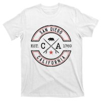 San Diego Beach California Ca Retro Surfer T-Shirt