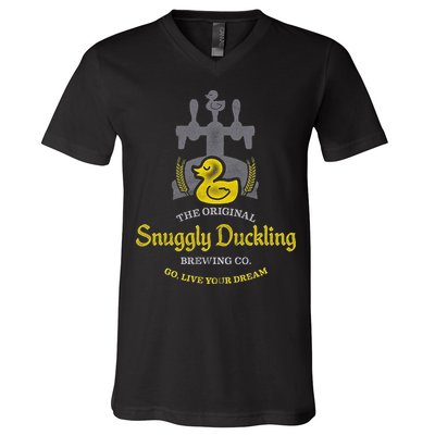 Snuggly Duckling Brewing Company V-Neck T-Shirt