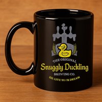 Snuggly Duckling Brewing Company 11oz C Handle Ceramic Mug