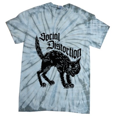 Social Distortions Black Cat Meow Tie-Dye T-Shirt