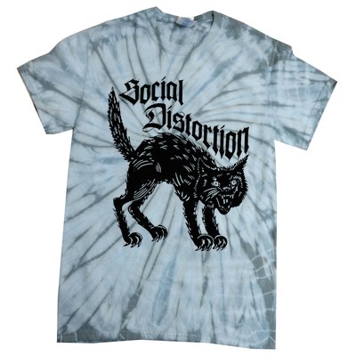 Social Distortions Black Cat Meow Tie-Dye T-Shirt