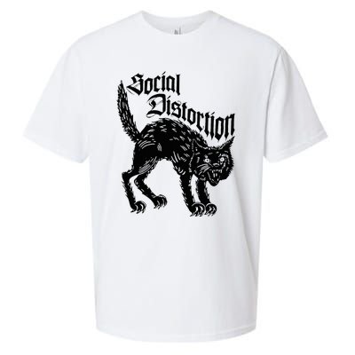 Social Distortions Black Cat Meow Sueded Cloud Jersey T-Shirt