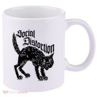 Social Distortions Black Cat Meow 11oz C Handle Ceramic Mug