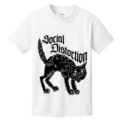 Social Distortions Black Cat Meow Kids T-Shirt