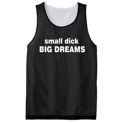 Small Dick Big Dreams Mesh Reversible Basketball Jersey Tank