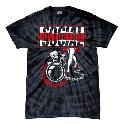 Social Distortion Ball And Chain Tie-Dye T-Shirt