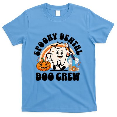 Spooky Dental Boo Crew Retro Halloween Dentist Office Humor Gift T-Shirt