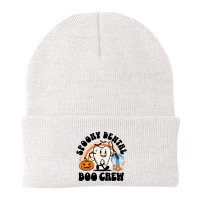 Spooky Dental Boo Crew Retro Halloween Dentist Office Humor Gift Beanie