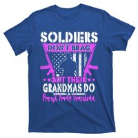 Soldiers Dont Brag Proud Army Grandma Military Grandmother Great Gift T-Shirt