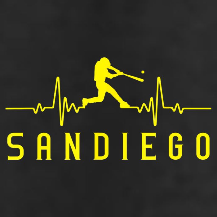 San Diego Baseball Heartbeat SD Game Day Padre Adult Drive Performance Visor