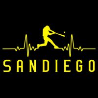San Diego Baseball Heartbeat SD Game Day Padre Womens Tank Top