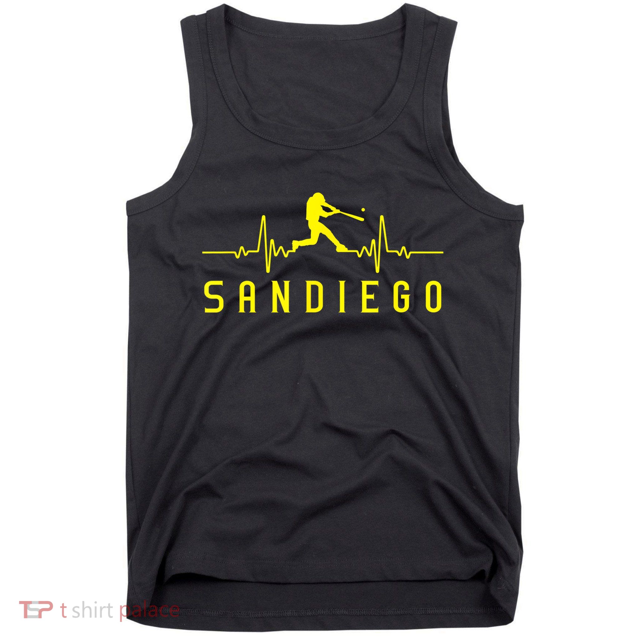 San Diego Baseball Heartbeat SD Game Day Padre Tank Top