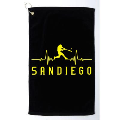 San Diego Baseball Heartbeat SD Game Day Padre Golf Towel