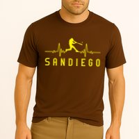 San Diego Baseball Heartbeat SD Game Day Padre Cooling Performance Crew T-Shirt