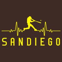 San Diego Baseball Heartbeat SD Game Day Padre Cooling Performance Crew T-Shirt