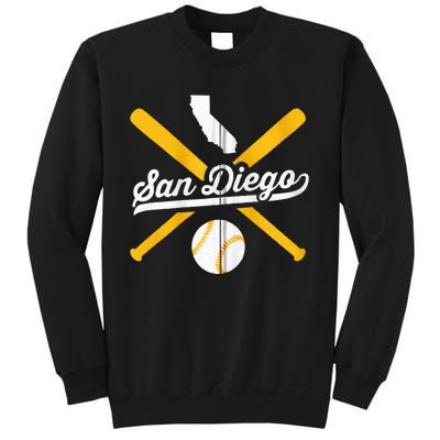 San Diego Baseball Vintage California State Pride Love City Sweatshirt