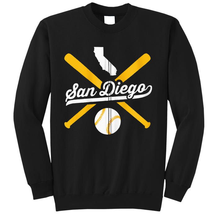 San Diego Baseball Vintage California State Pride Love City Sweatshirt