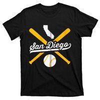 San Diego Baseball Vintage California State Pride Love City T-Shirt