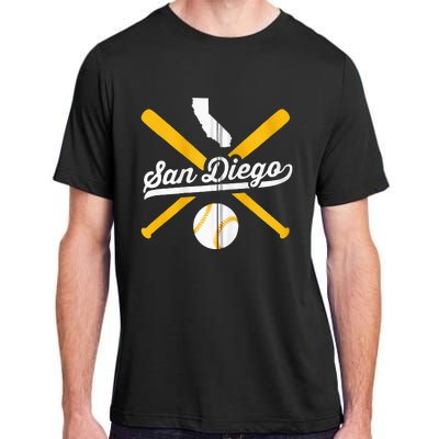 San Diego Baseball Vintage California State Pride Love City Adult ChromaSoft Performance T-Shirt