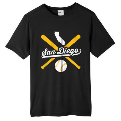 San Diego Baseball Vintage California State Pride Love City Tall Fusion ChromaSoft Performance T-Shirt