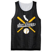 San Diego Baseball Vintage California State Pride Love City Mesh Reversible Basketball Jersey Tank