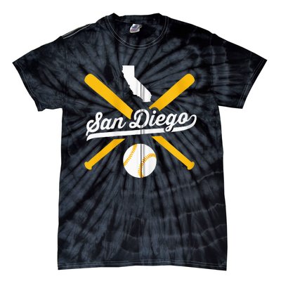 San Diego Baseball Vintage California State Pride Love City Tie-Dye T-Shirt