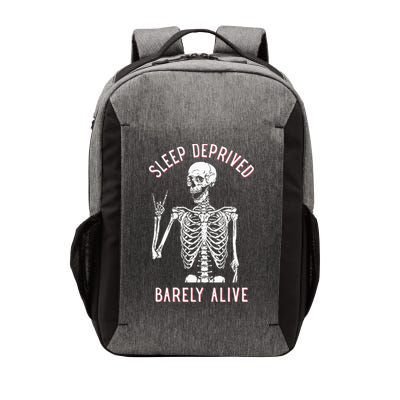 Sleep Deprived Barely Alive Funny Skeleton Halloween Vector Backpack