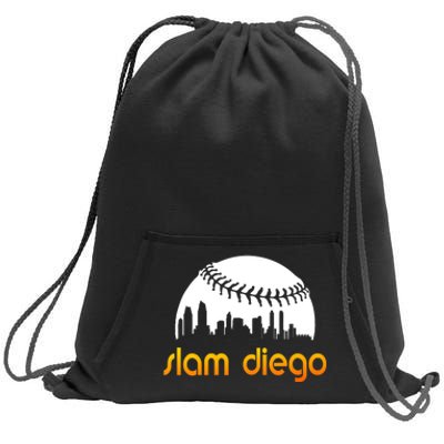 Slam Diego Baseball Fan Sweatshirt Cinch Pack Bag