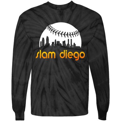 Slam Diego Baseball Fan Tie-Dye Long Sleeve Shirt