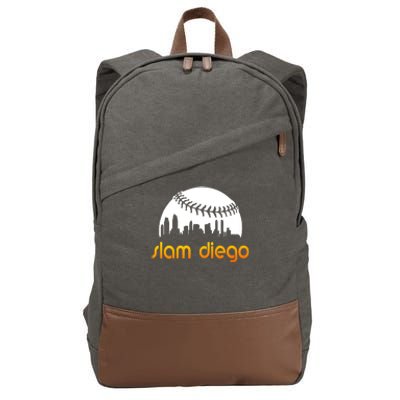 Slam Diego Baseball Fan Cotton Canvas Backpack