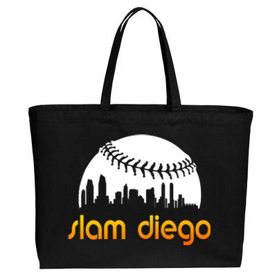 Slam Diego Baseball Fan Cotton Canvas Jumbo Tote