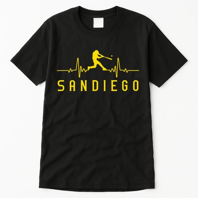San Diego Baseball Heartbeat SD Tall T-Shirt