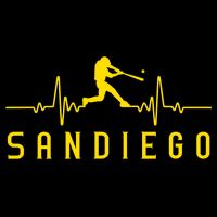 San Diego Baseball Heartbeat SD 16 in Basic Backpack