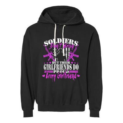 Soldiers Don't Brag Proud Army Friend Gift Military Lovers Gift Garment-Dyed Fleece Hoodie