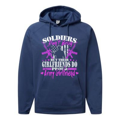 Soldiers Don't Brag Proud Army Friend Gift Military Lovers Gift Performance Fleece Hoodie